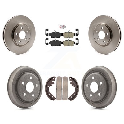 Disc Brake Rotor Semi-Metallic Pad Drum Front Rear Kit For 2003 Dodge Neon SRT-4