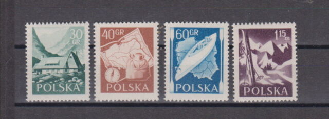 Polen 1956 postfrisch MiNr. 966-969 Wandern