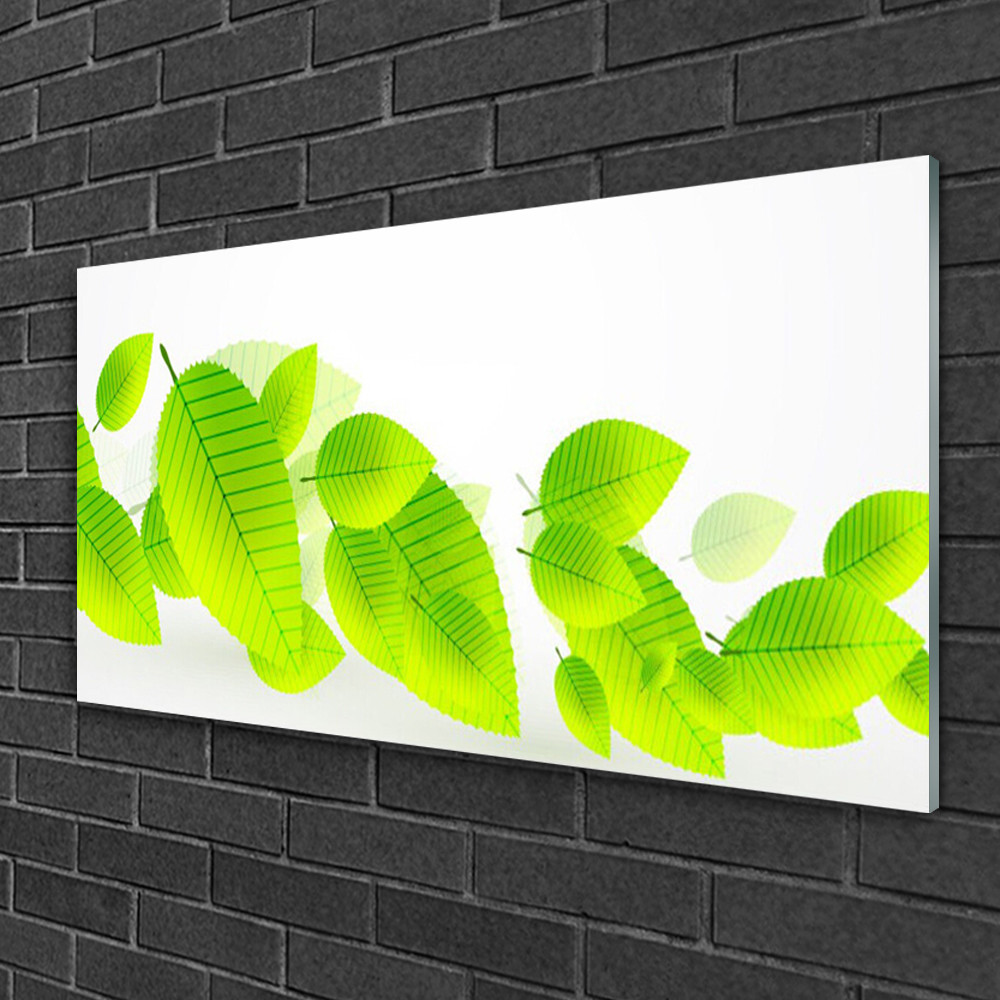 Tableau impression sur verre Tulup Feuillage 100x50 cm pour decoration murale