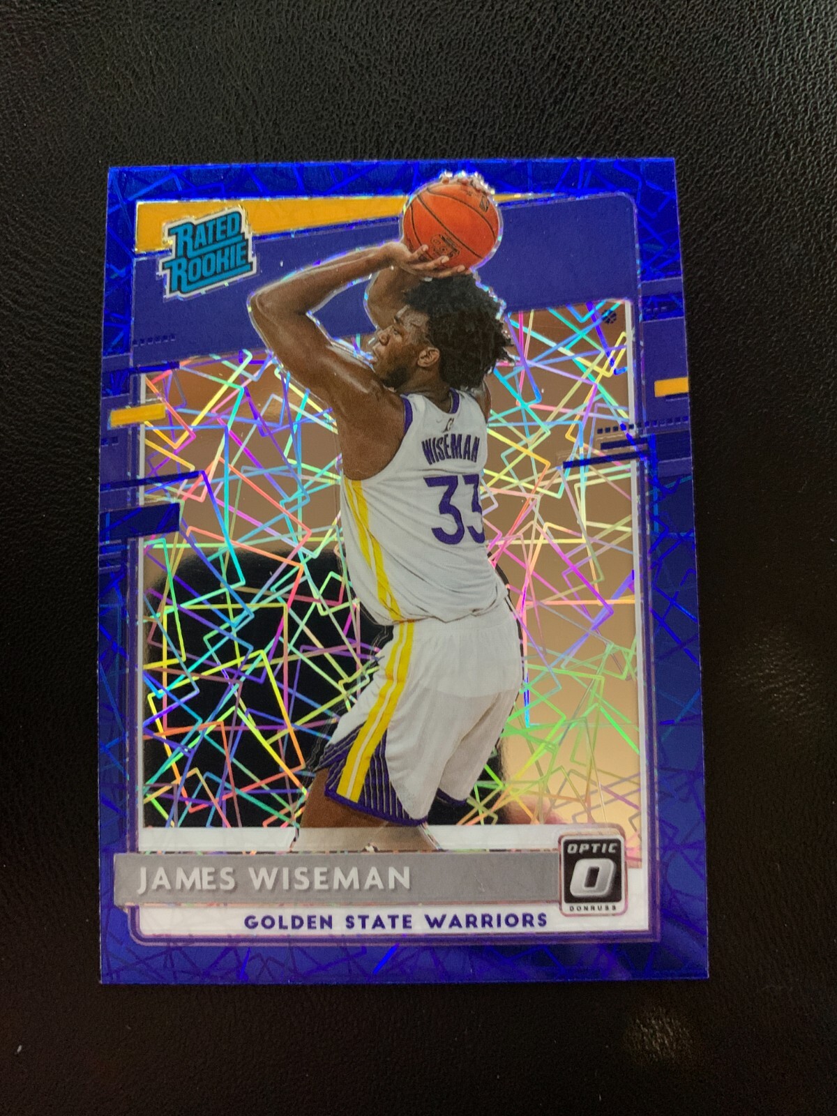 2020-21 Donruss Optic James Wiseman Blue Velocity Prizm Rated Rookie RC #152