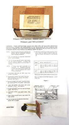 Source 1 220 Degree Fahrenheit Primary Limit Switch 026-32588-005 NOS