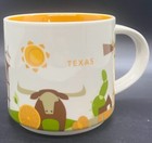 Starbucks Coffee Mug Texas You Are Here Collection 14 oz White Cow Drinkware