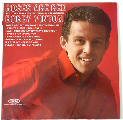 BOBBY VINTON ROSES ARE RED VINYL LP ALBUM 1962 EPIC RECORDS I FALL TO PIECES VG+