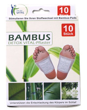 10 Stück BAMBUS Vital-Pads / Wellness-Bambus-Pflaster "Vitalisierend" Bambus
