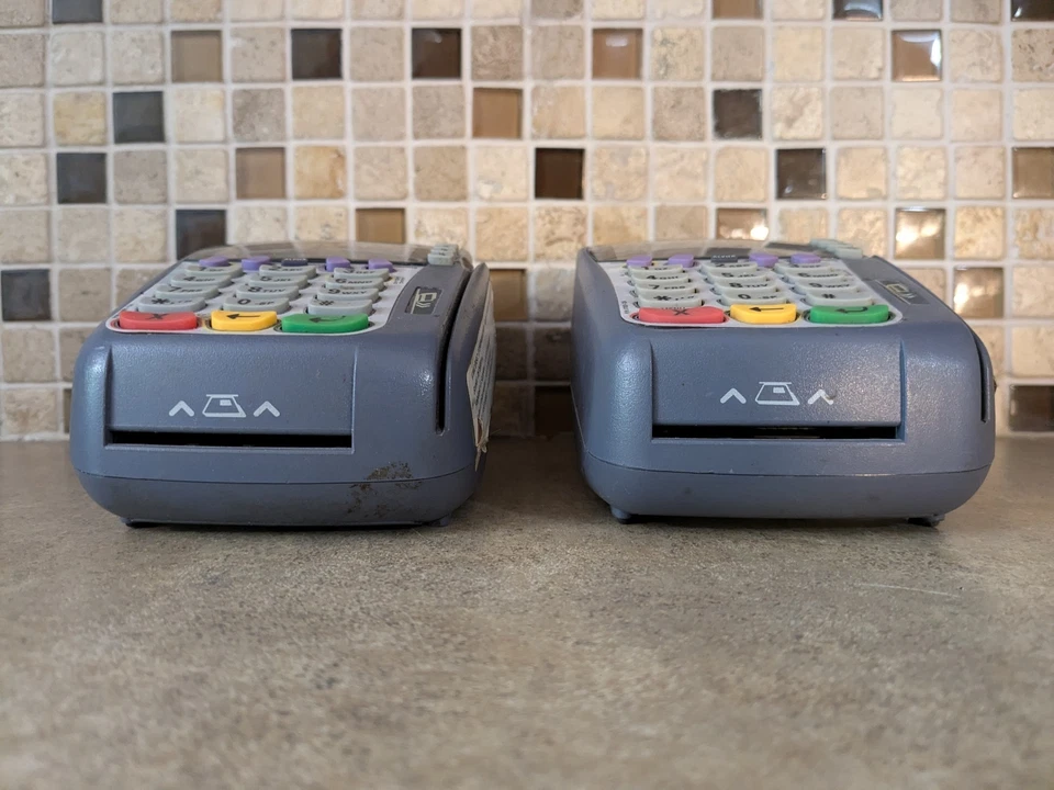 LOT OF 2 VERIFONE OMNI 3750 CREDIT CARD TERMINALS ONLY M3-1 - Image 4 of 4