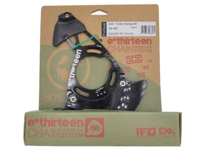 E*thirteen LG1+ Turbo Chain Guide 36-40t Black I05 Dual Bash