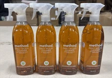 Method Plant-Based Daily Wood Cleaner Spray Almond, 28 Oz Each (4 PACK)