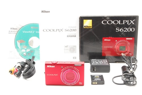QUASI NUOVO]Nikon Coolpix S6200 Red 16MP Digital