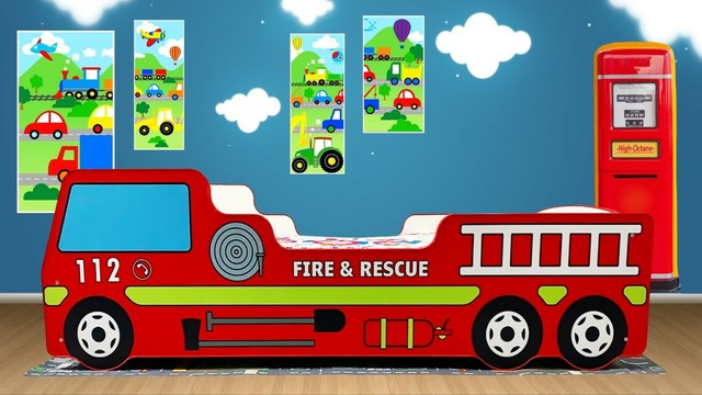 Fire Truck Toddler Bed 76031 Red 0706943760314 By Kidkraft For Sale Ebay