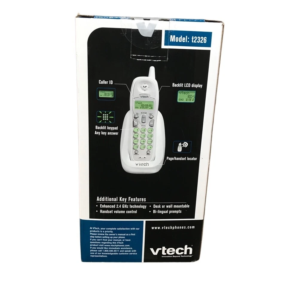 Teléfonos inalámbricos Vtech T2326 con identificador de llamadas llamada en espera 2,4 GHz conjunto de 3 NUEVO Foto 4 de 4