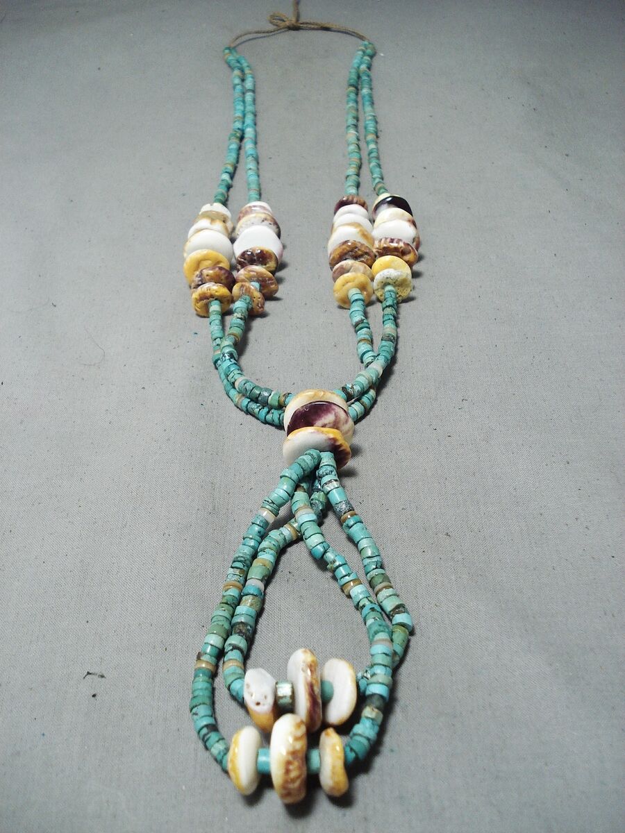 144 Grams Vintage Santo Domingo Royston Turquoise Chunk Huge Necklace 144 Grams Vintage Santo Domingo Royston Turquoise Chunk Huge Necklace