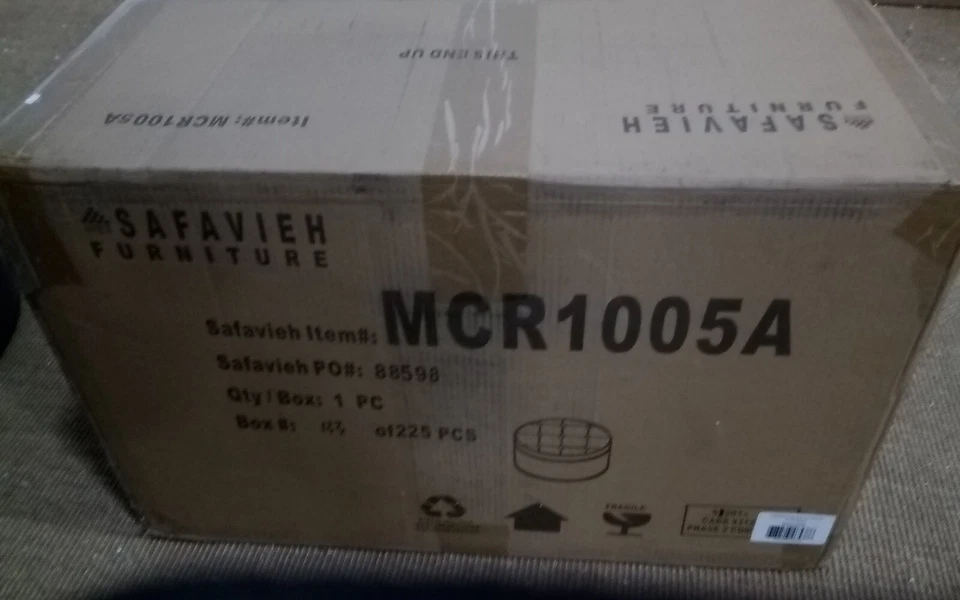 Safavieh TANISHA SHOE OTTOMAN, Reduced Price 2172726028 MCR1005A - Image 3 of 4