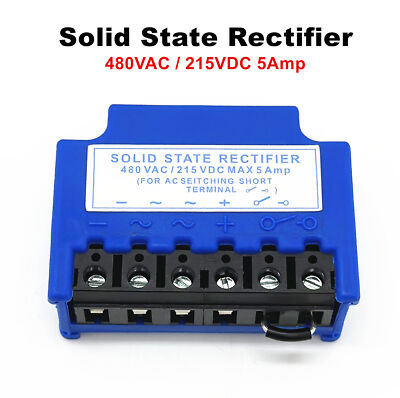 Input AC480V Output DC215V 5A Solid State Rectifier Motor Brake Rectifier