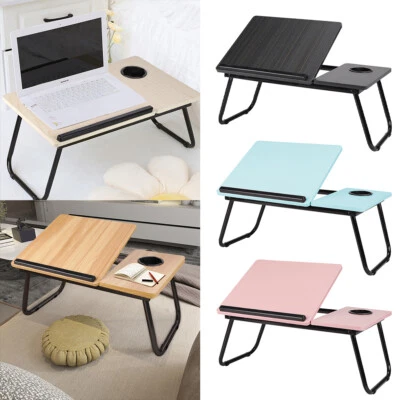 FASHION-HOME-UK Folding Laptop Table Stand Bed Tray Sofa Lap Portable Computer Desk Breakfast