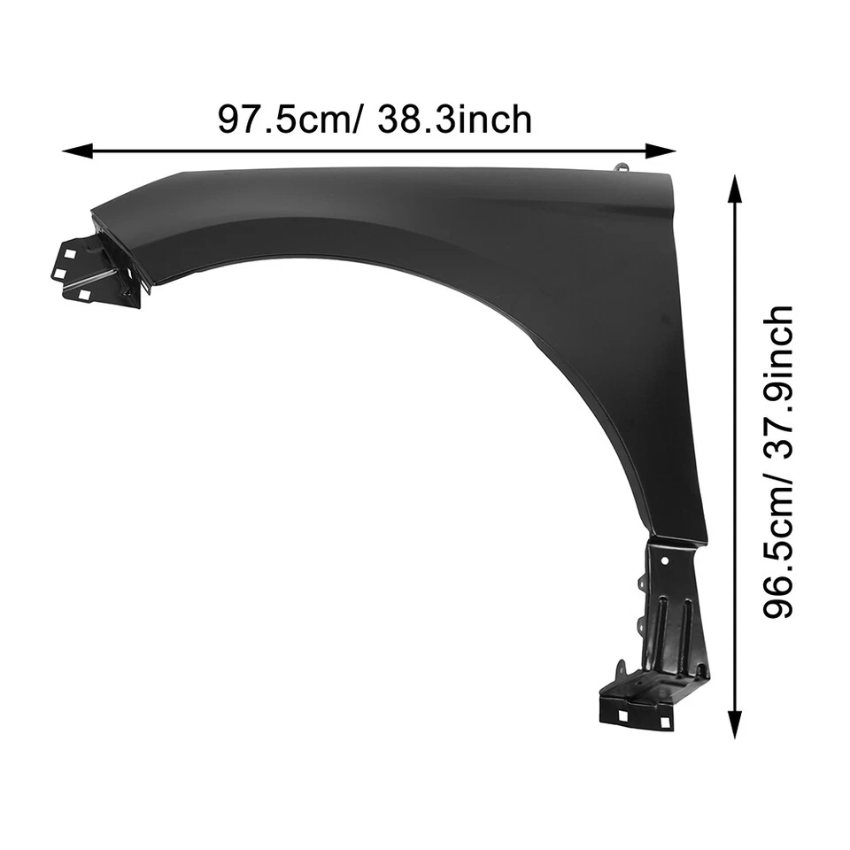 Fender Assembly For Ford Edge 2015-2020 Primed Steel Front Driver Side LH Foto 2 de 4