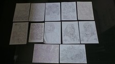 Job lot Webster punch needle craft 12 A3 Iron 0n Transfers Embroidery craft work