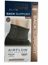 Copper Fit Elite Back Support With Air Flow Back Brace- 30''-50'' Waist