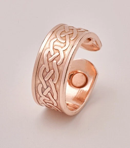 COPPER FAYRE Copper Ring Patterned With Magnets - 2 1/2" long 9.25 mm wide CRM10