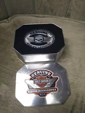 Original Willie G.Harley Davidson Skull Belt Buckle #1 In Tin Limited Edition.