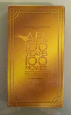 cbs american film institute AFI's 100 YEARS 100 MOVIES afis VHS VIDEOTAPE NEW 