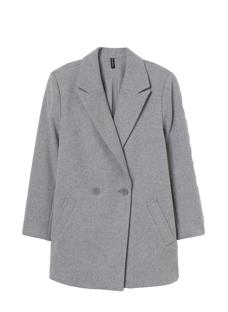 H&M Pea Coat Solid abrigos, chaquetas y chalecos para Mujeres