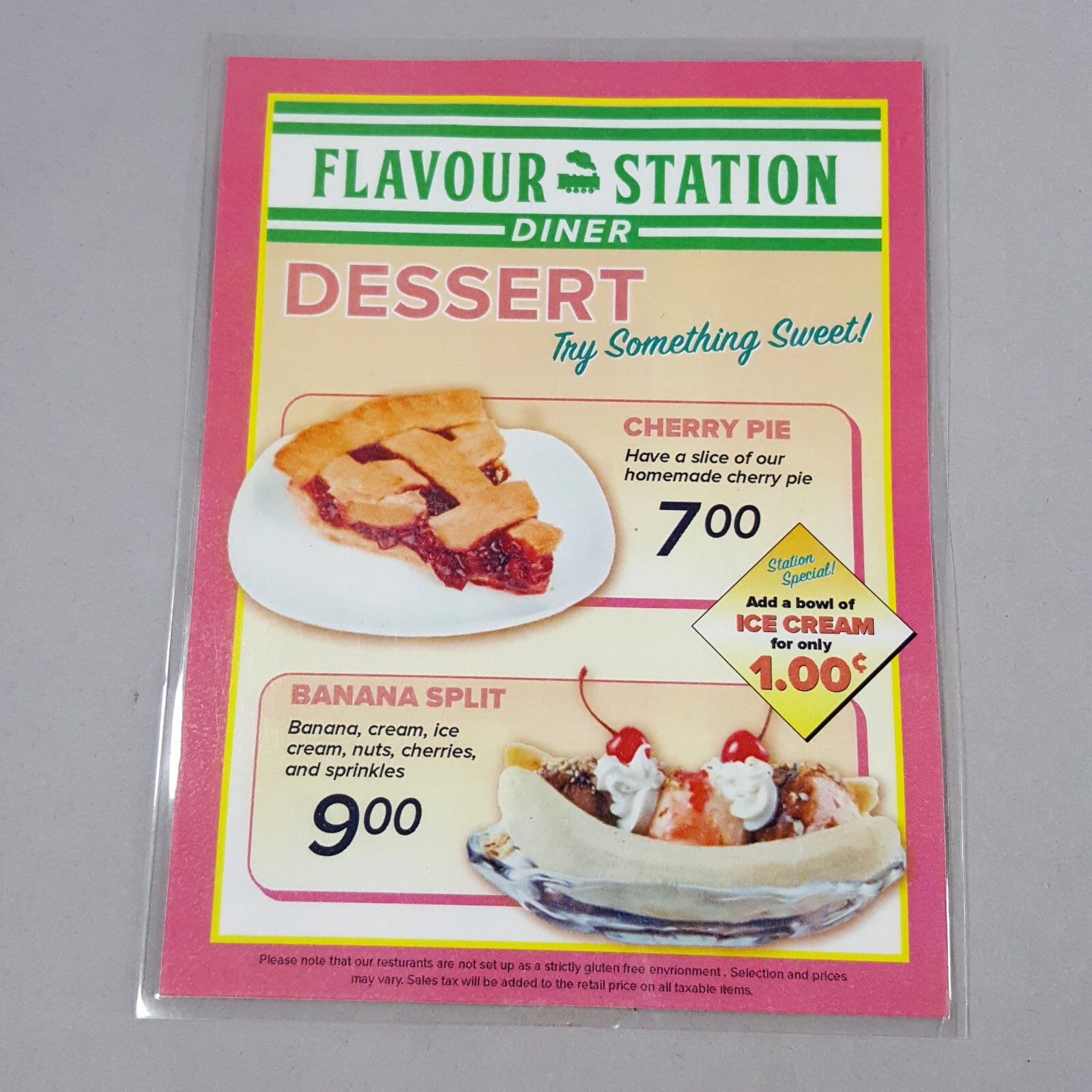 Image 5 of PREACHER - Screen Used Flavour Station Dessert Menu from Season 4 -  COA