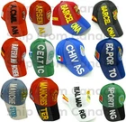 High Quality Soccer Team Baseball 3D Hat Cap with Flag - Embroidered -Adjustable
