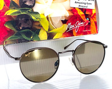 NEW Maui Jim NAUTILUS Bronze Titanium POLARIZED Bronze Lens Sunglass H544-20C