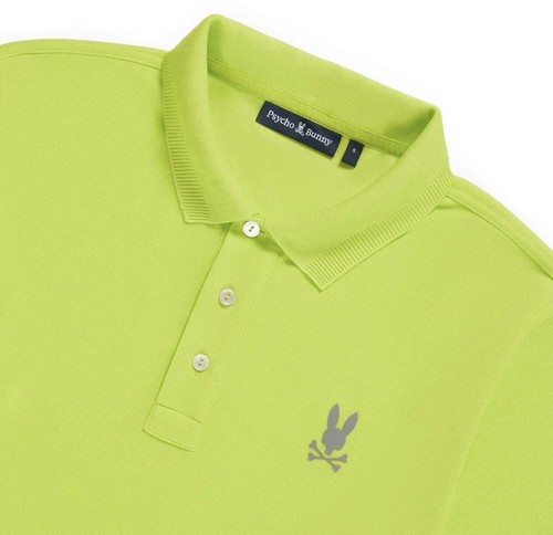 Men’s Psycho Bunny Pasha Sport Polo Shirt Lime Granita Sz 7 XL $160 RARE HTF - Picture 6 of 9