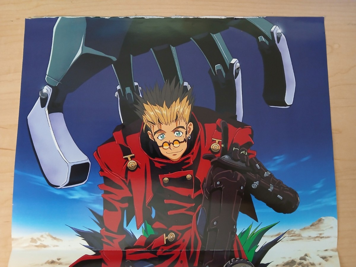 Trigun double sided poster (12x17in) vintage/original anime bifold
