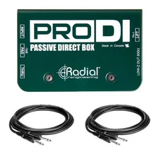 Radial Engineering ProDI Direct Box Bundle with Instrument Cables