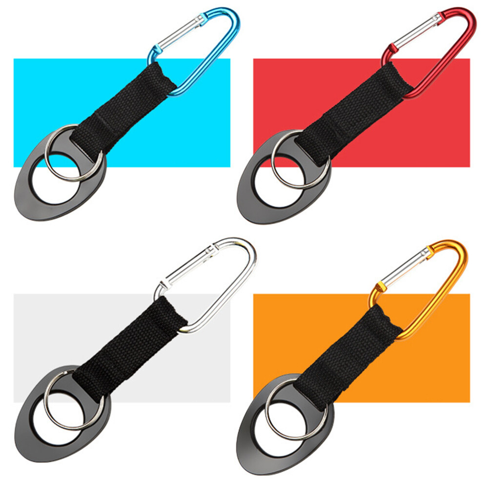 5 Pcs Keychain Carabiner Water Bottle Carrier Clip Hook Buckle Drink