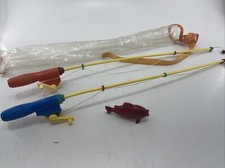 Vintage Battat Fishing Play Set for Kids   Magnetic Fishing Game