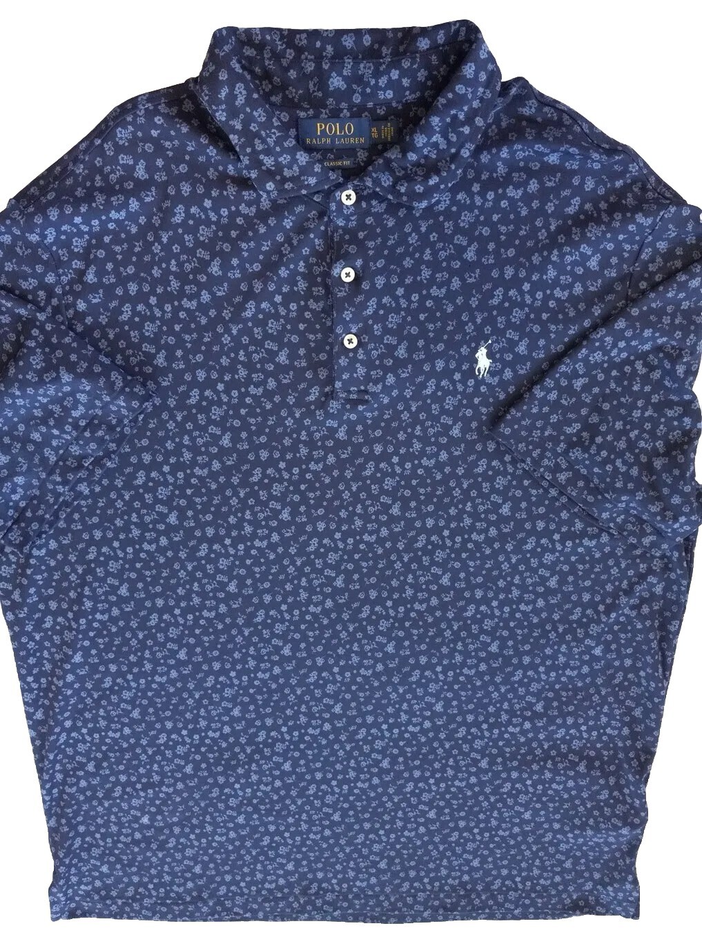 Polo Ralph Lauren Men's Button Up XL Stretch Blue Lab… Gem