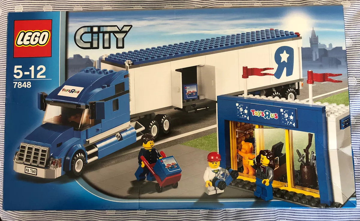 Lego City Toys R Us Truck & Shop 7848, With Original Lego Box &  Instructions.