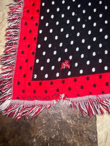 Vintage Classic Disney Mickey Mouse Tapestry Throw Woven Blanket Afghan 57x46 - Picture 10 of 11
