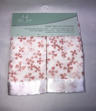 2 Aden  Anais Birdsong Pink Flower Muslin Satin Issie Baby Security Blankets