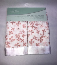 2 Aden + Anais Birdsong Pink Flower Muslin Satin Issie Baby Security Blankets