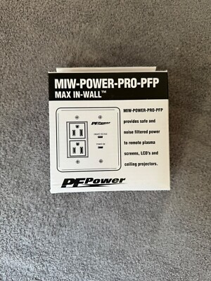 Panamax MIW-POWER-PRO-PFP Max In-Wall Surge Protection Outlet New In Box