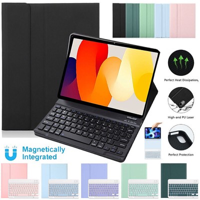 Bluetooth Keyboard Leather Case For Xiaomi Pad 5/6/6 Pro Redmi Pad 10.61''/SE 11''