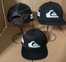 Youth Size Quiksilver Snapback “WAVE” Hat Surf Skateboard Summer Beach Cap