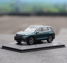 1/43 Scale  New Tiguan L 2022 Green DieCast Car kids Toys Collection
