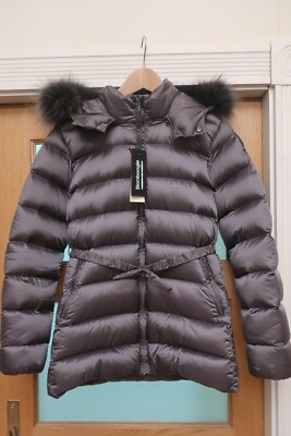 BNWT Bomboogie Down Filled Grey Coat Ladies/Teens SizeXS/Teens18(UK6/8)