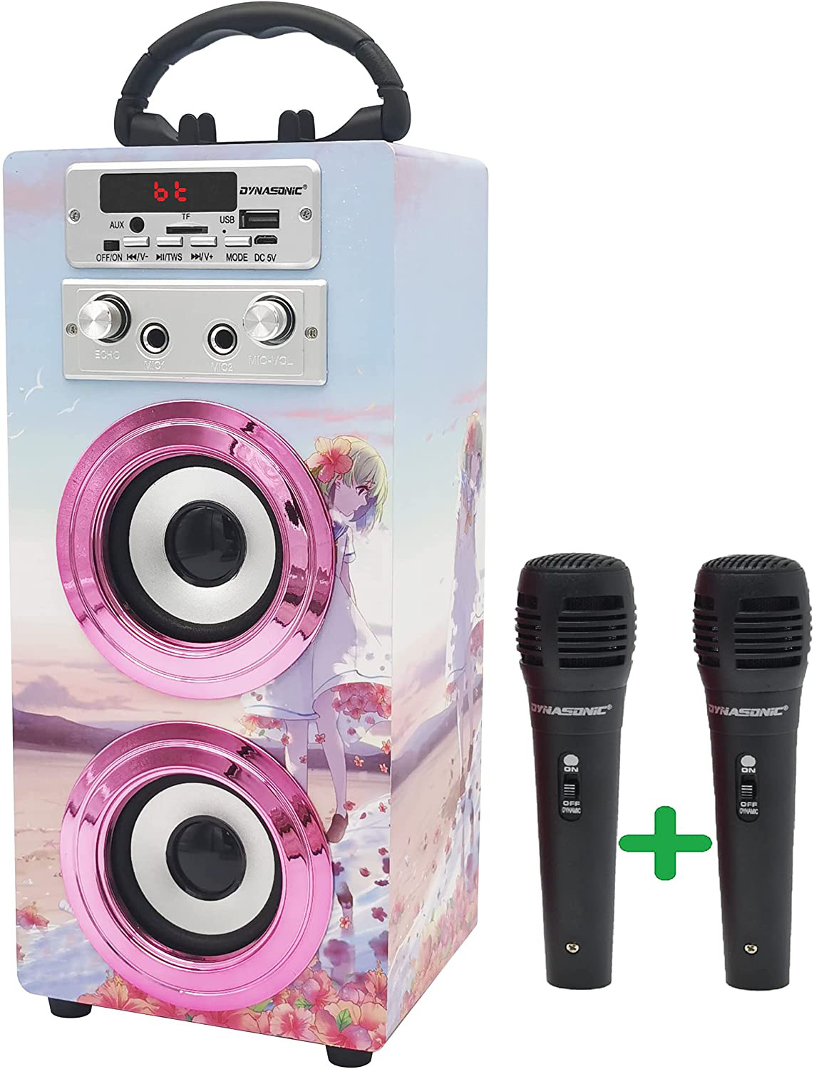 Microphone jouet enfants karaoké avec enceinte intégrée pour anniversaire et fête