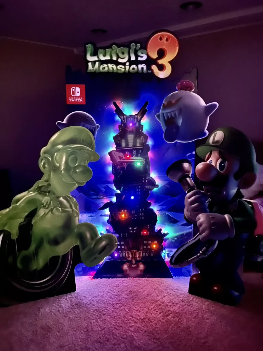 Nintendo Switch Luigi's Mansion 3 Standee, Luigi & Gooigi, Custom Light Job