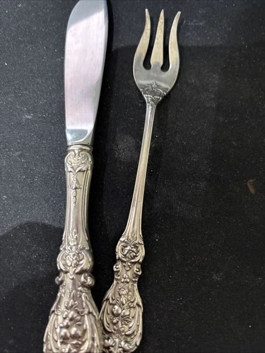 Reed And Barton Francis 1 Sterling Pickle Fork And Butter Knife
