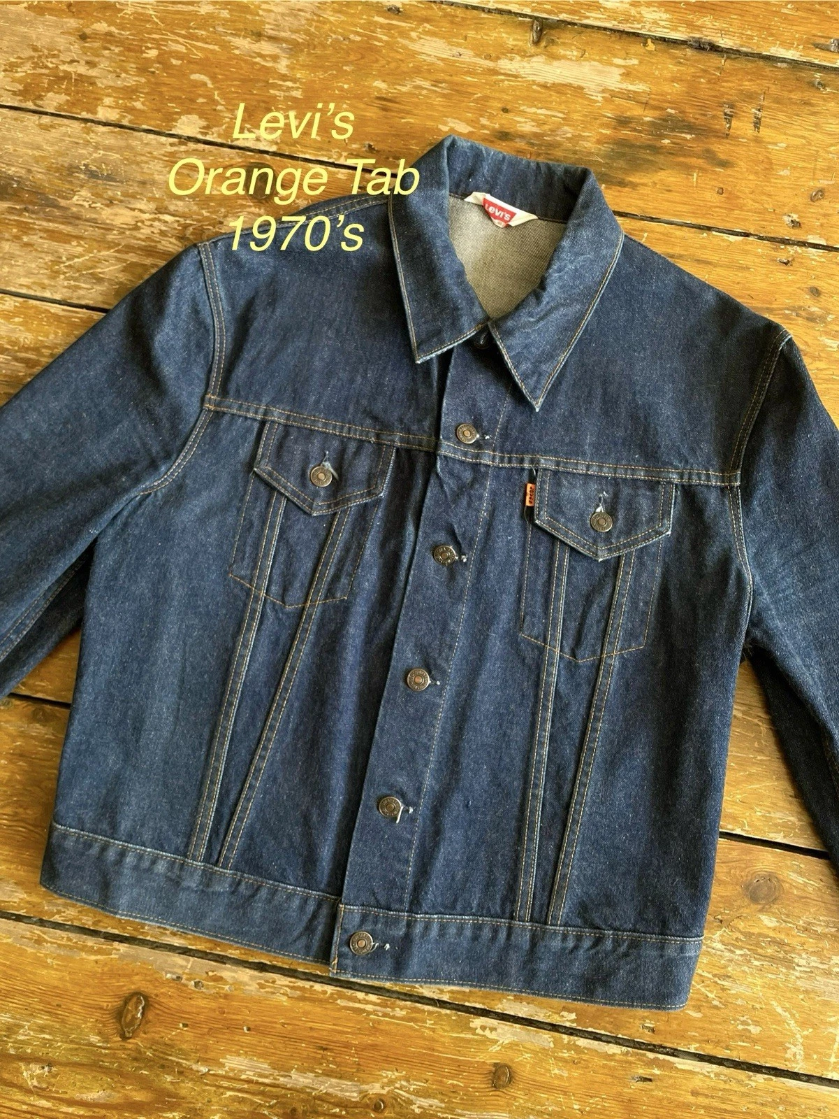Levi’s Orange Tab 1970’s Type 3 Denim Trucker Jacket M/S
Opens in a new window or tab