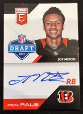 JOE MIXON 2017 Donruss Elite Pen Pals AUTO #PP-JM Blue Ink Rookie Card RC