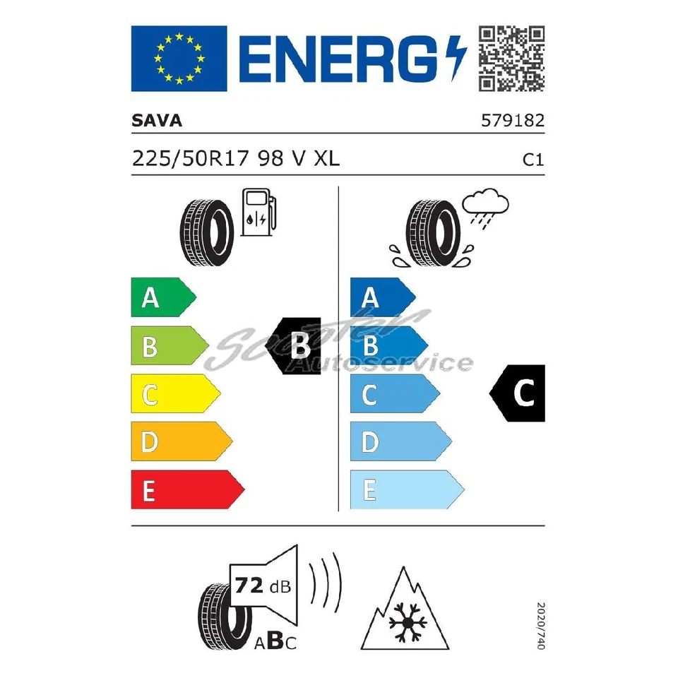 1x 225/50 R 17 98V Allwetterreifen Sava All Weather 3PMSF XL | 5773 - Bild 2 von 4