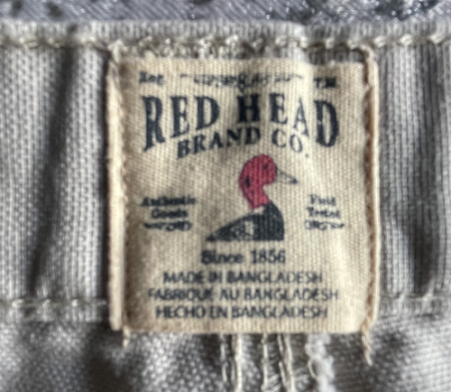 NWT Red Head Mens 32x32 Tan Khaki Work Cargo Outdoors Hiking Cotton Canvas Pants - Picture 11 of 13